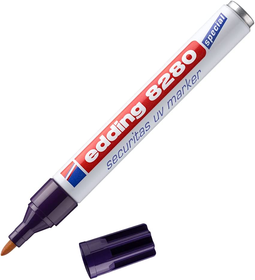 Marcador Uv Edding 8280 Forense Evidencia Tinta Invisible Permanente