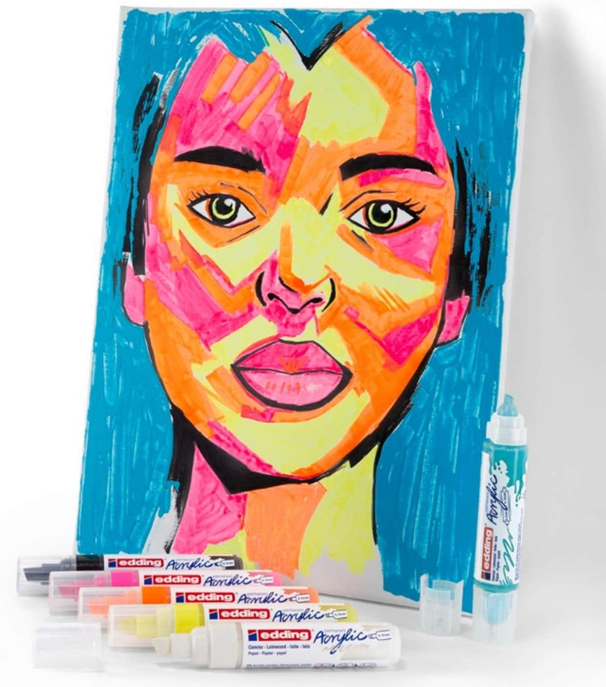 Edding 5000 Neon Acrylic Markers 5-10mm Set C/5