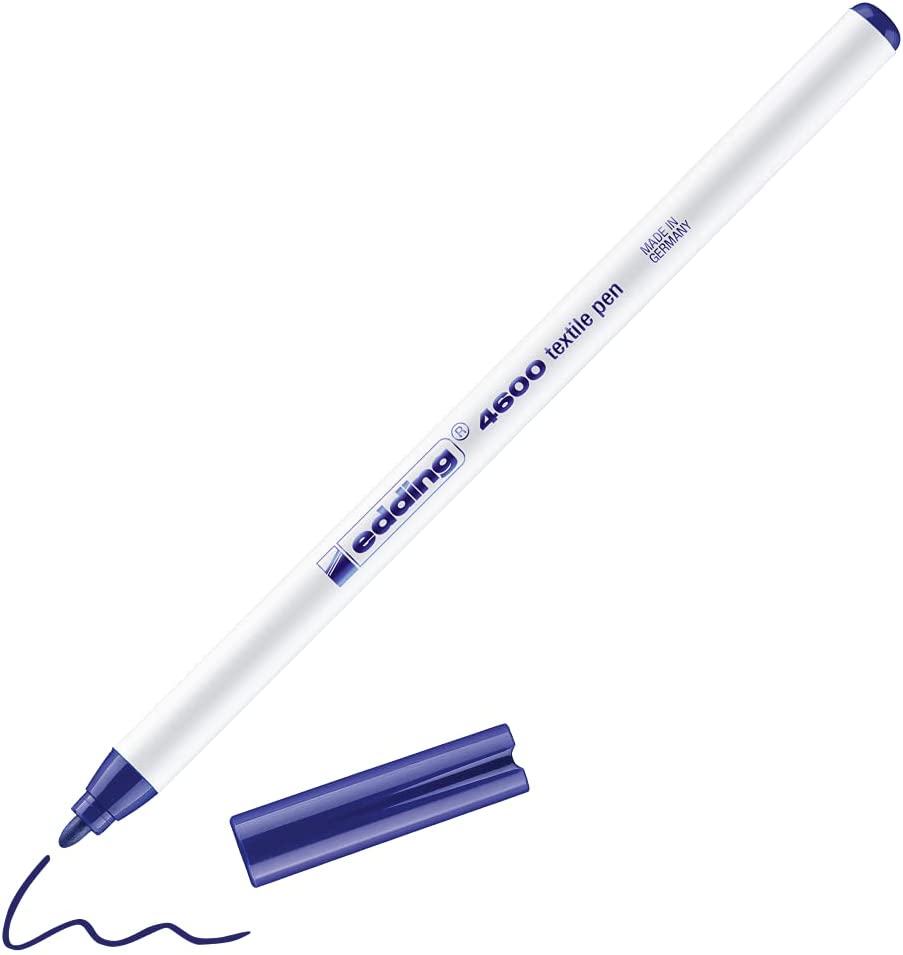 Marcador Edding 4600 Textil Punta Fina 1mm Marker Caja c/10 Piezas