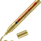 Marcador Edding 750 Tinta Opaca Aluminio P.conica 2-4mm Caja c/10 Piezas