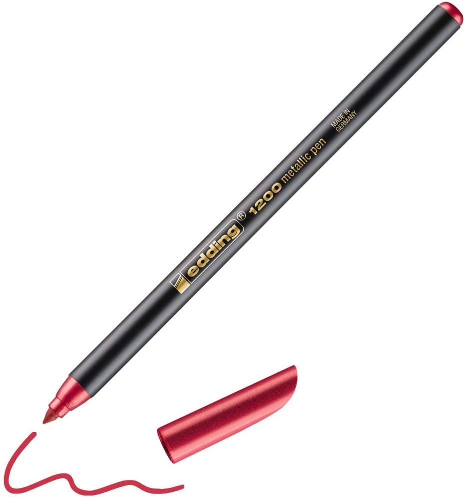 Edding 1200 Metallic Marker Paper Fiber Nib 1-3mm