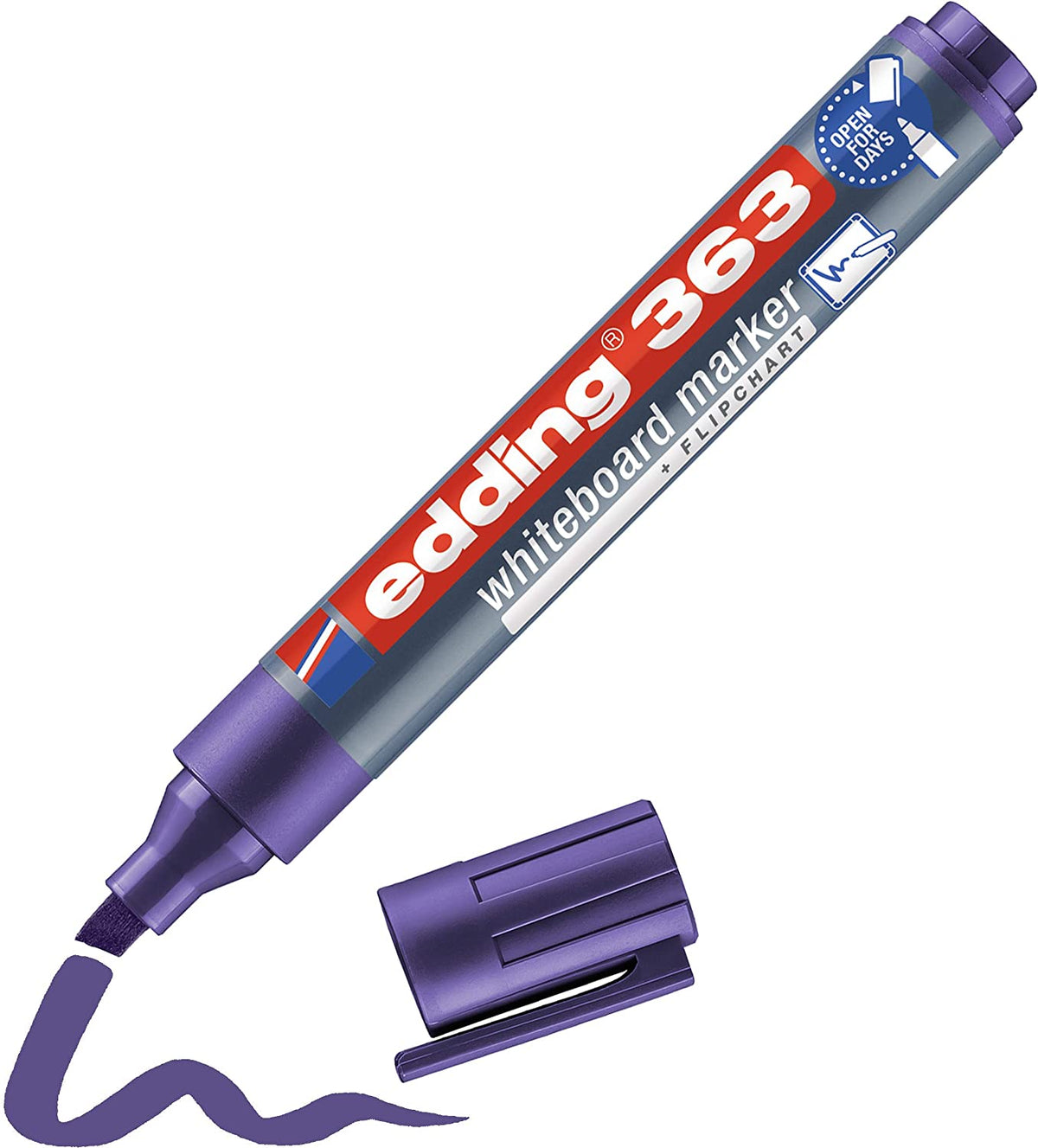 Plumones Recargables Edding 363 Pizarron Blanco P/biselada 1.5mm