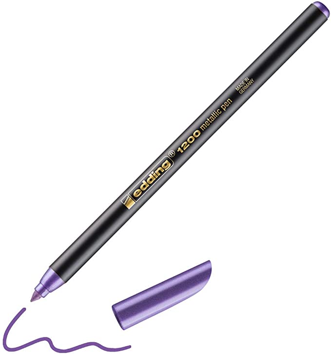 Edding 1200 Metallic Marker Paper Fiber Nib 1-3mm