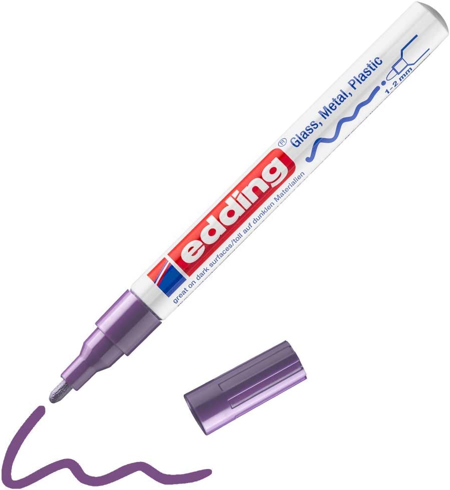 Marcador Edding 751 Tinta Opaca P.conica 1-2mm Caja C/10